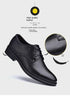 Elegant Men's Black Leather Oxfords for Formal Occasions - Perfect Wedding, Party, Office, and Business Shoes for Men
